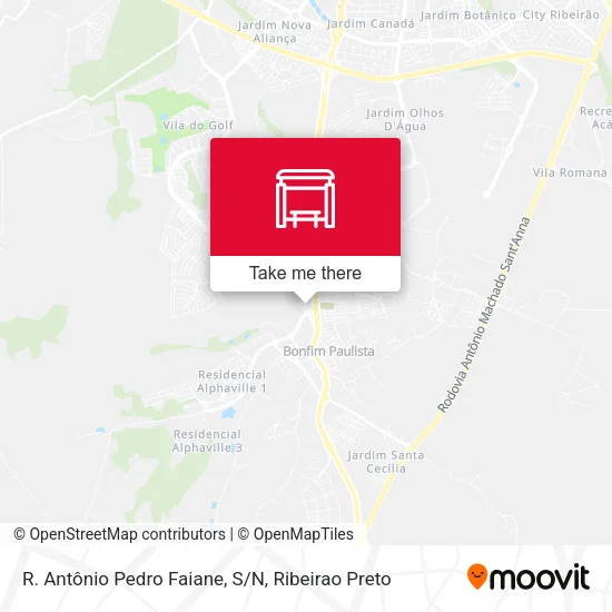 R. Antônio Pedro Faiane, S/N map