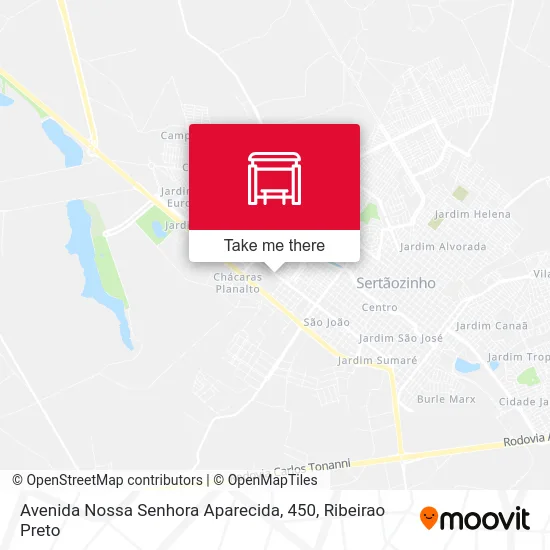 Avenida Nossa Senhora Aparecida, 450 map