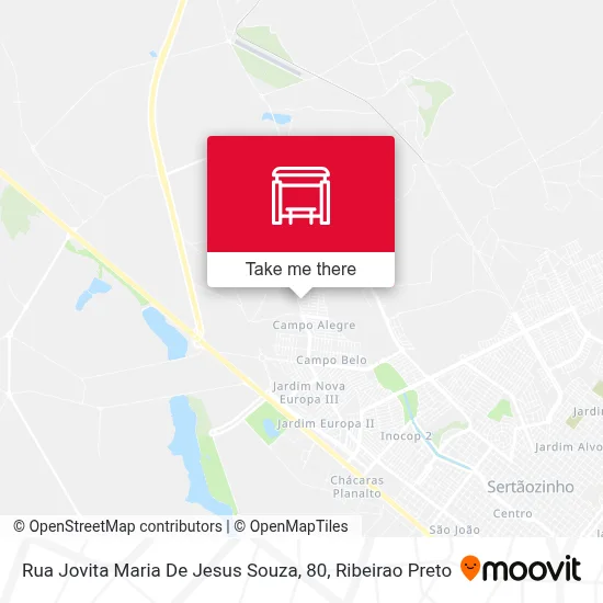 Rua Jovita Maria De Jesus Souza, 80 map