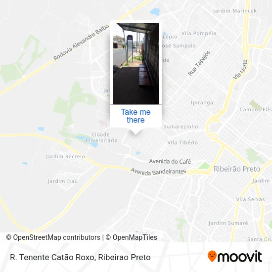 R. Tenente Catão Roxo map