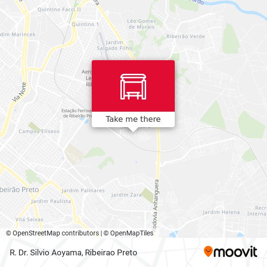 R. Dr. Silvio Aoyama map
