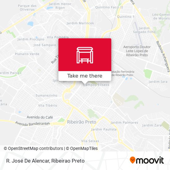 R. José De Alencar map