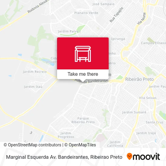 Marginal Esquerda Av. Bandeirantes map