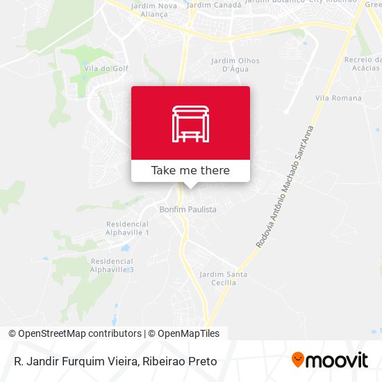 R. Jandir Furquim Vieira map