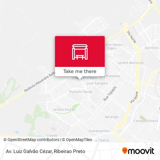 Av. Luiz Galvão Cézar map