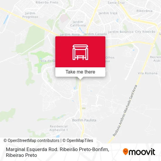Marginal Esquerda Rod. Ribeirão Preto-Bonfim map