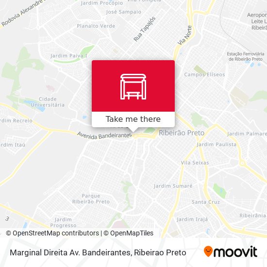 Mapa Marginal Direita Av. Bandeirantes