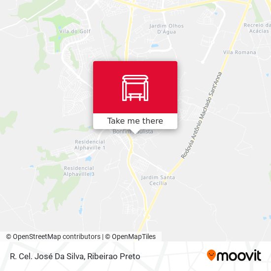 R. Cel. José Da Silva map