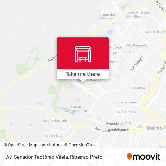 Mapa Av. Senador Teotônio Vilela