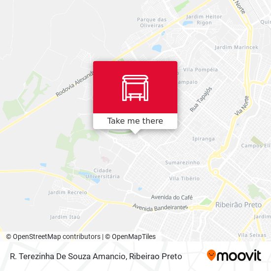 R. Terezinha De Souza Amancio map
