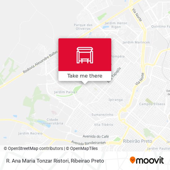 R. Ana Maria Tonzar Ristori map