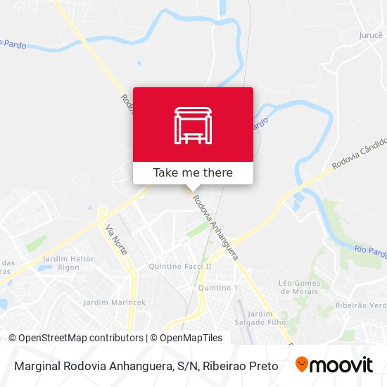 Marginal Rodovia Anhanguera, S / N map