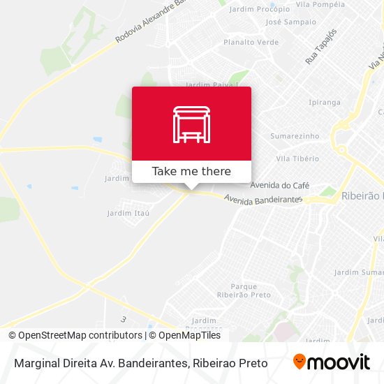 Mapa Marginal Direita Av. Bandeirantes