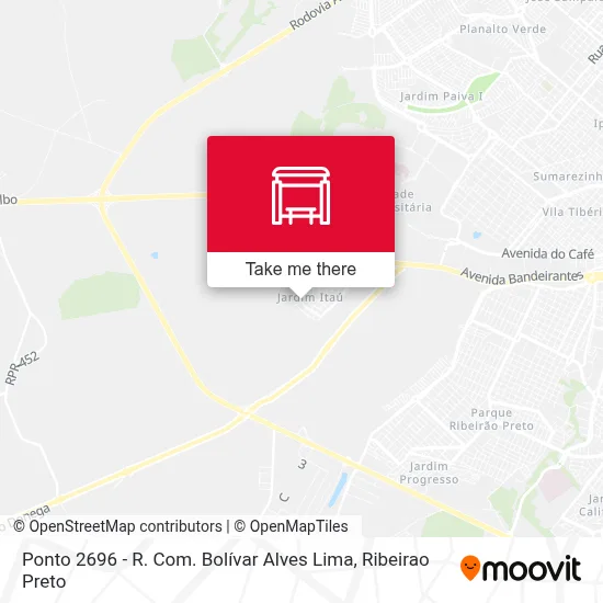 Ponto 2696 - R. Com. Bolívar Alves Lima map