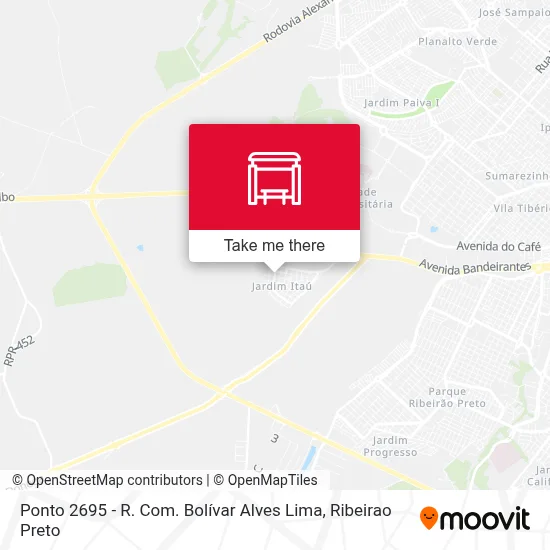Ponto 2695 - R. Com. Bolívar Alves Lima map