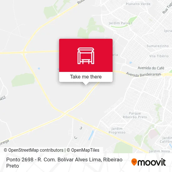 Ponto 2698 - R. Com. Bolívar Alves Lima map