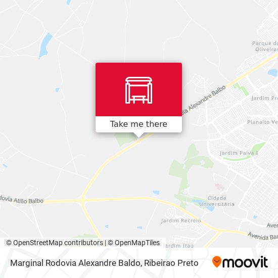 Mapa Marginal Rodovia Alexandre Baldo