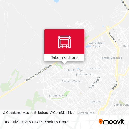Av. Luiz Galvão Cézar map