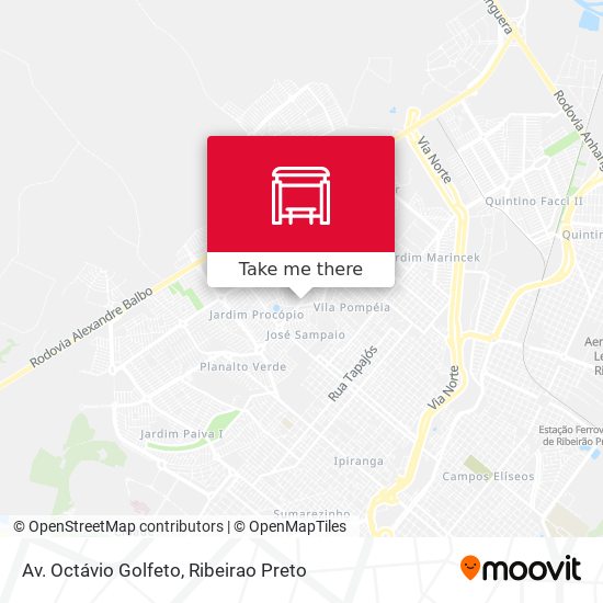 Av. Octávio Golfeto map