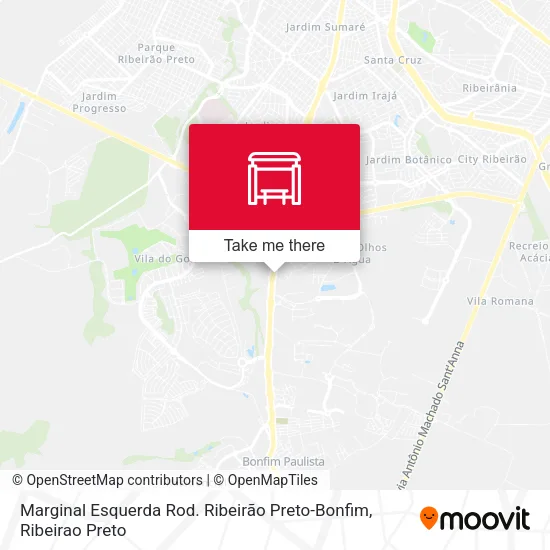 Marginal Esquerda Rod. Ribeirão Preto-Bonfim map