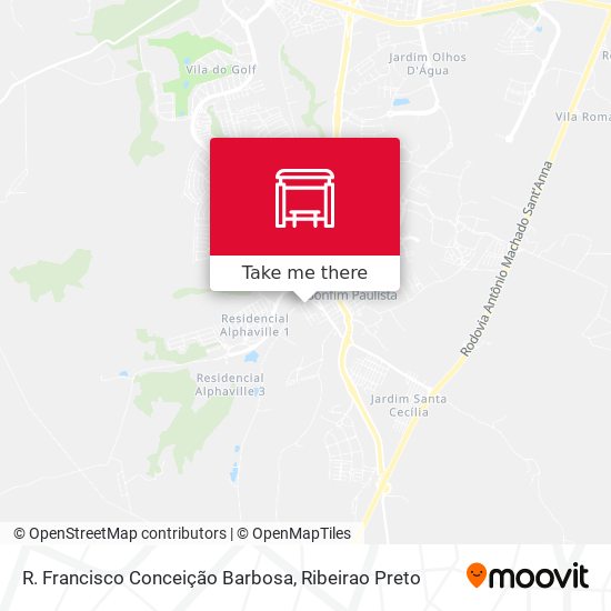 R. Francisco Conceição Barbosa map