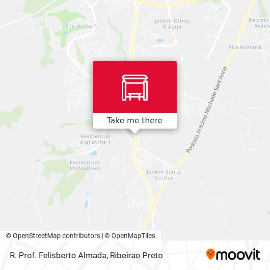 R. Prof. Felisberto Almada map