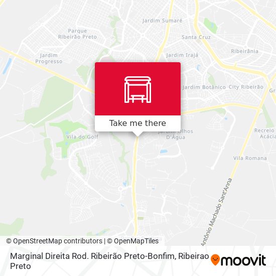 Marginal Direita Rod. Ribeirão Preto-Bonfim map