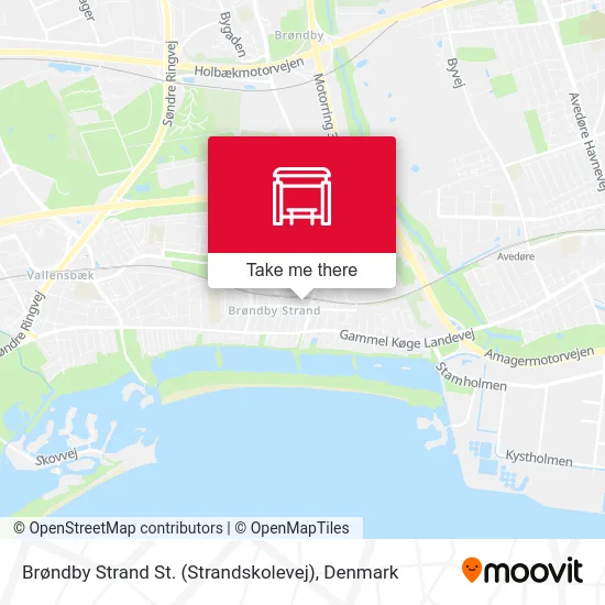 Brøndby Strand St. (Strandskolevej) map