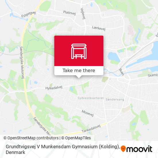 Grundtvigsvej V Munkensdam Gymnasium (Kolding) map