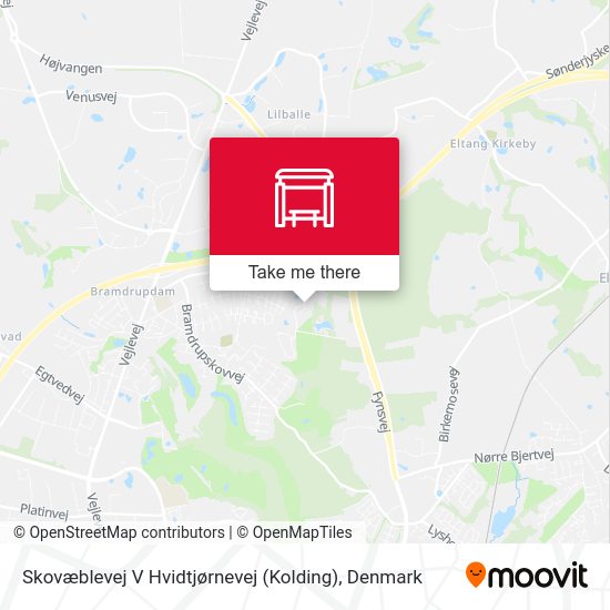 Skovæblevej V Hvidtjørnevej (Kolding) map