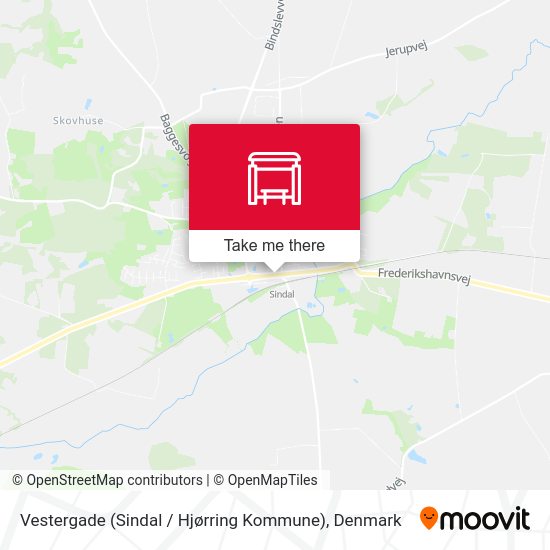Vestergade (Sindal / Hjørring Kommune) map