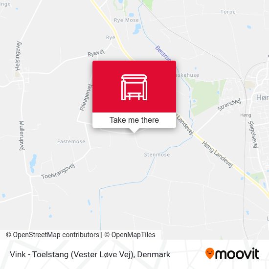 Vink - Toelstang (Vester Løve Vej) map