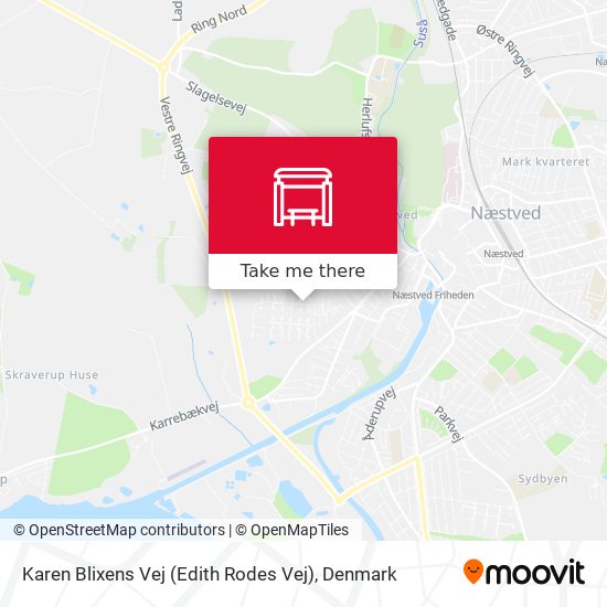 Karen Blixens Vej (Edith Rodes Vej) map
