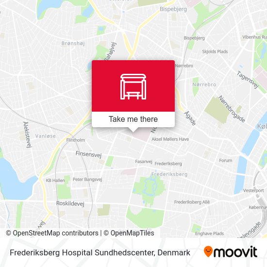 Frederiksberg Hospital Sundhedscenter map