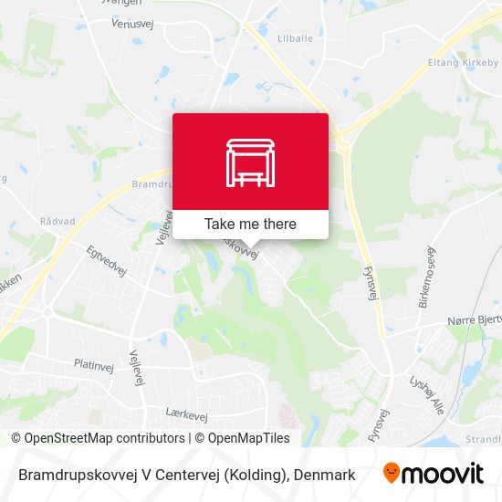 Bramdrupskovvej V Centervej (Kolding) map