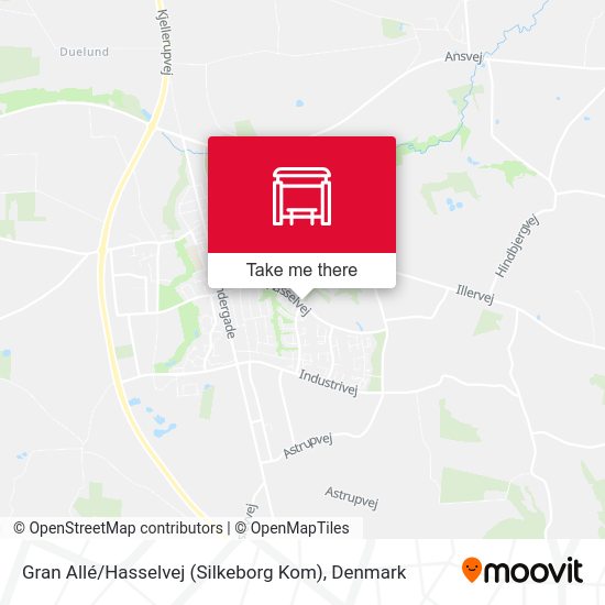 Gran Allé / Hasselvej (Silkeborg Kom) map