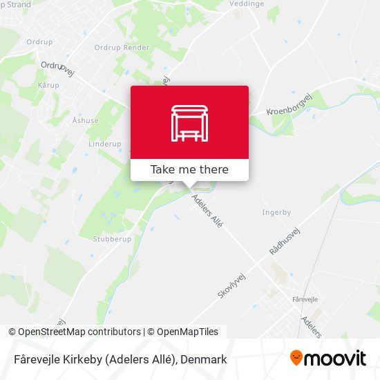 Fårevejle Kirkeby (Adelers Allé) map