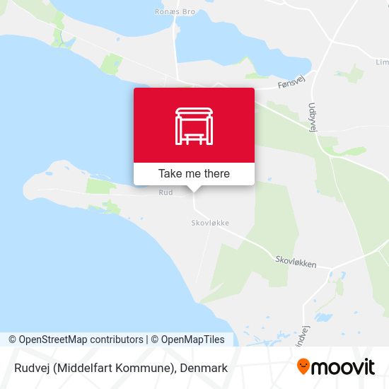 Rudvej (Middelfart Kommune) map