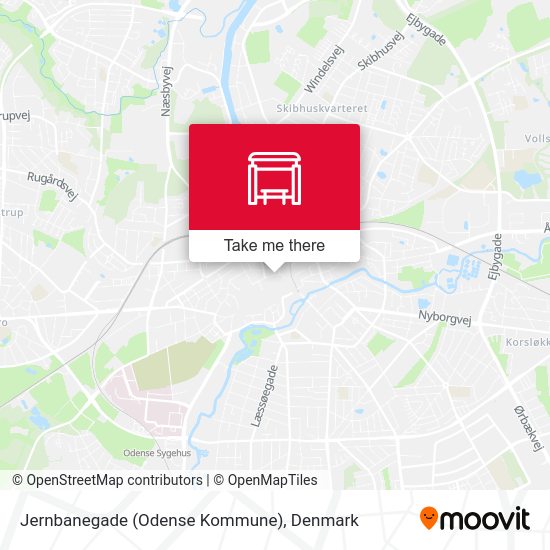Jernbanegade (Odense Kommune) map