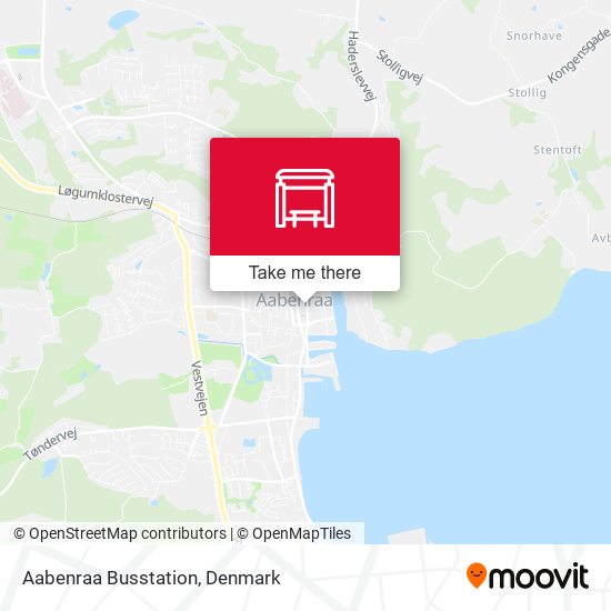 Aabenraa Busstation map