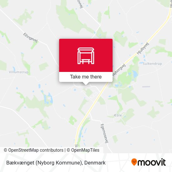 Bækvænget (Nyborg Kommune) map