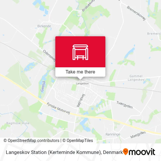 Langeskov Station (Kerteminde Kommune) map