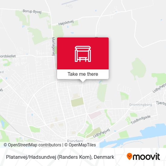 Platanvej / Hadsundvej (Randers Kom) map