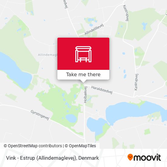Vink - Estrup (Allindemaglevej) map