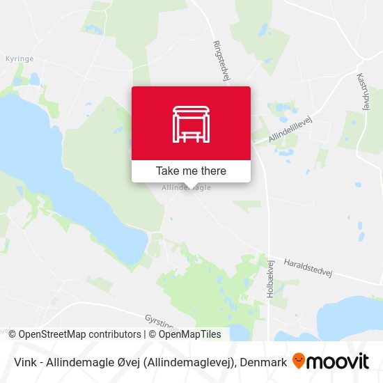 Vink - Allindemagle Øvej (Allindemaglevej) map