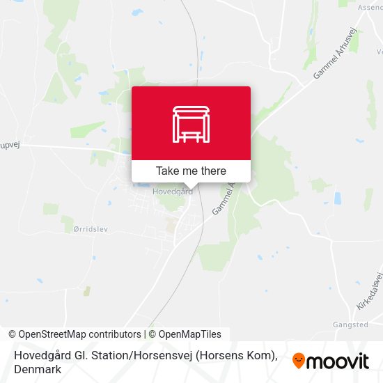Hovedgård Gl. Station / Horsensvej (Horsens Kom) map