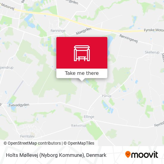 Holts Møllevej (Nyborg Kommune) map