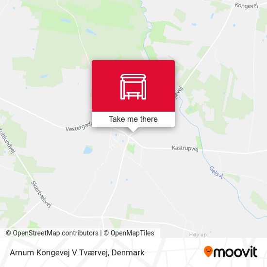 Arnum Kongevej V Tværvej map