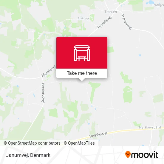 Janumvej map