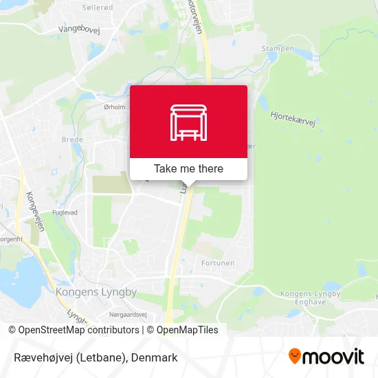 Rævehøjvej (Letbane) map